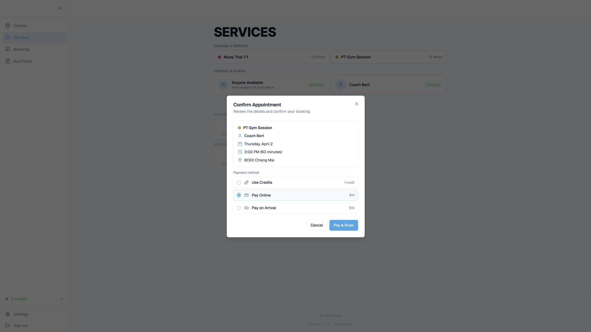 Payment link success panel with QR code and copy button