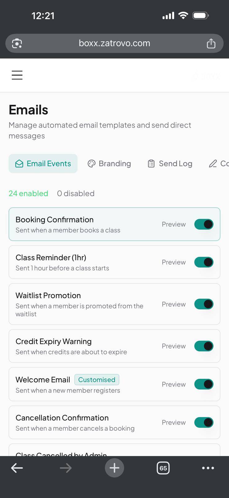 Email Automation on mobile